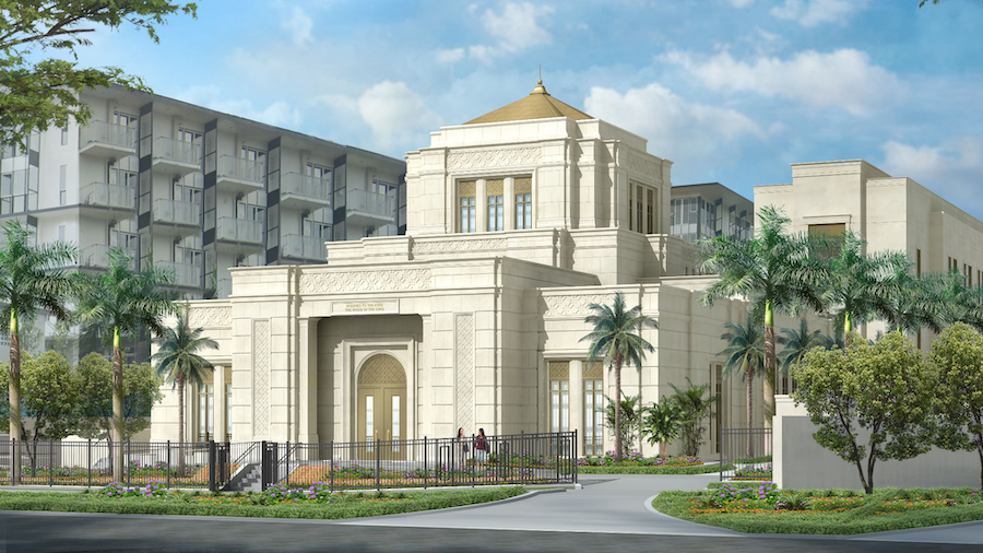 An artist's rendering of the Singapore Temple. (Intellectual Reserve, Inc.)...