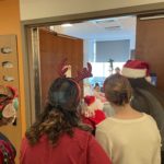 Santa visits Destiny Bravo at St. George Regional Medical Center. (Intermountain Healthcare)