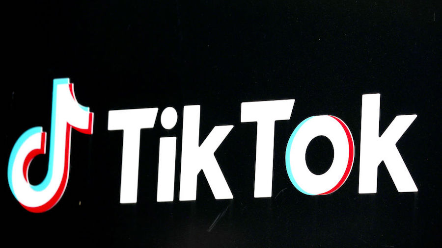 The TikTok logo is displayed outside a TikTok office on December 20, 2022 in Culver City, Californi...