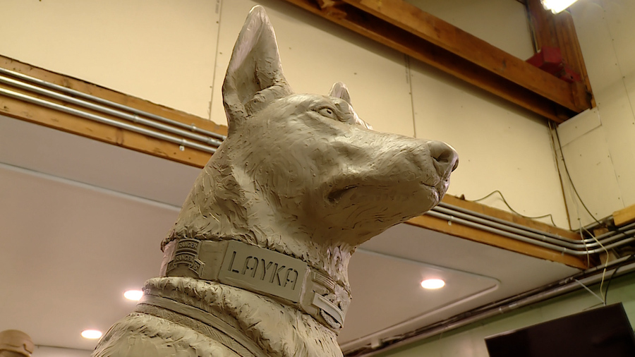 Hero K-9 military dog honored with statue being sculpted by Salt Lake City artist