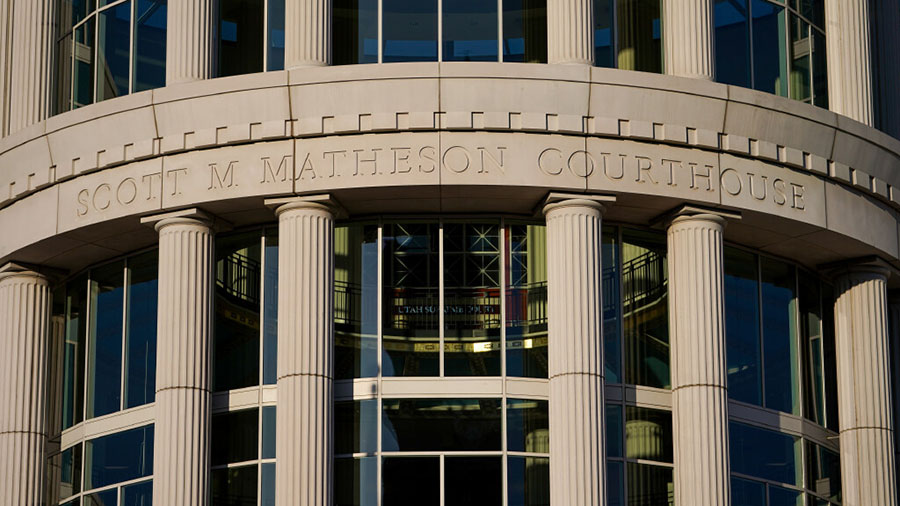 ()FILE) The Scott M. Matheson Courthouse in Salt Lake City is pictured on Wednesday, Feb. 19, 2020....