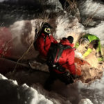 Wasatch County Search & Rescue crews search for the missing snowmobiler in Lake Creek (Wasatch County Search & Rescue) 
