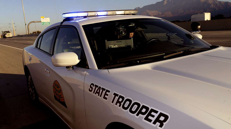 [File] Utah Highway Patrol State Trooper car (Laura Seitz, Deseret News)...
