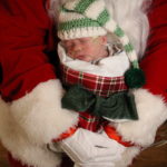 Newborn pictured with Santa at McKay-Dee Hospital. (Intermountain Healthcare)