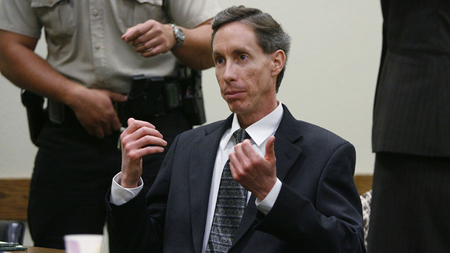Warren Jeffs
during a preliminary hearing Tuesday, Nov. 21, 2006, in St. George, Utah. Jeffs, leade...