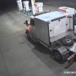 Kane County authorities are looking for this white semi with red stripes and this Dodge truck with a black utility bed. (Kane County)