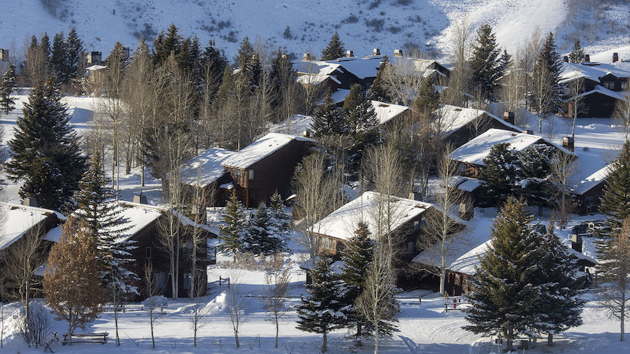 Homes near Jackson, Wyoming, US, on Friday, Dec. 16, 2022. (Natalie Behring/Bloomberg/Getty Images ...