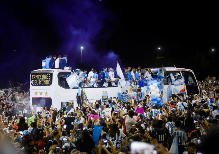 Soccer Football - Argentina team arrives to Buenos Aires after winning the World Cup  - Buenos Aire...