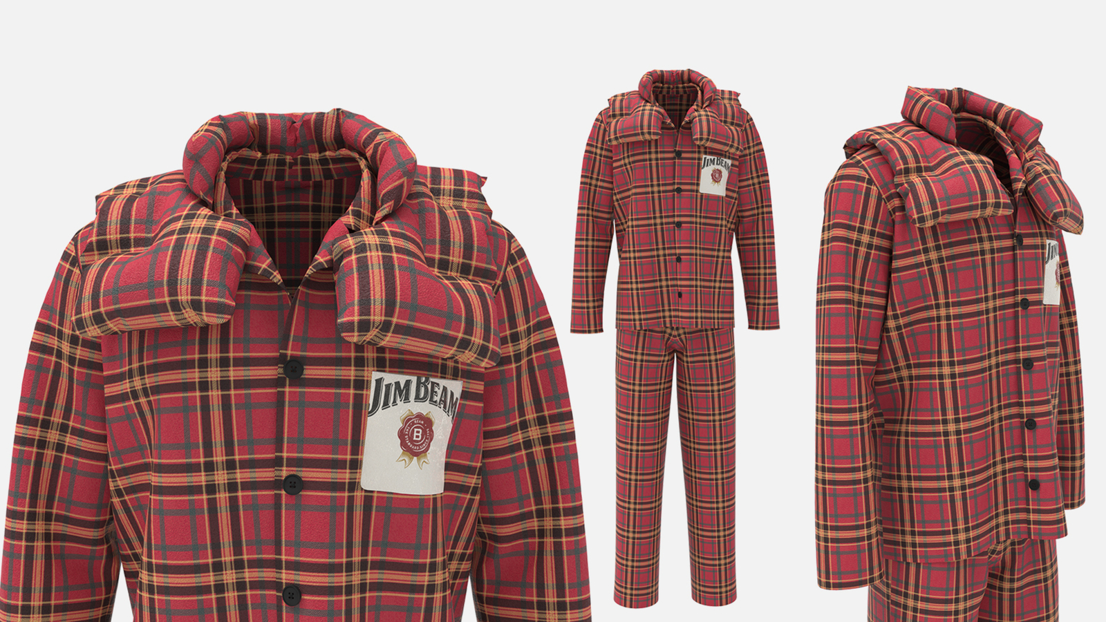 JIm Beam is selling hug-simulating pajamas for the holidays.
Mandatory Credit:	Jim Beam...