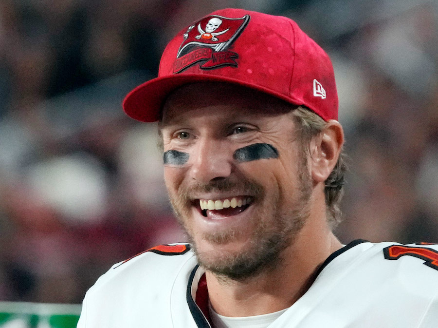 Tampa Bay Buccaneers quarterback Blaine Gabbert used jet skis to help rescue the occupants of a hel...