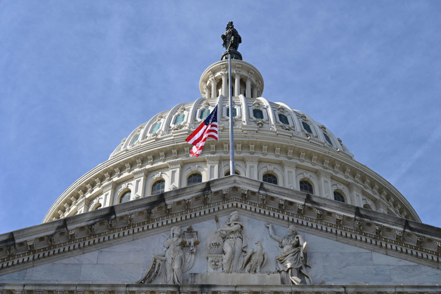 The US Capitol in Washington, DC, on December 4, 2022. (Photo by Daniel SLIM / AFP) (Photo by DANIE...