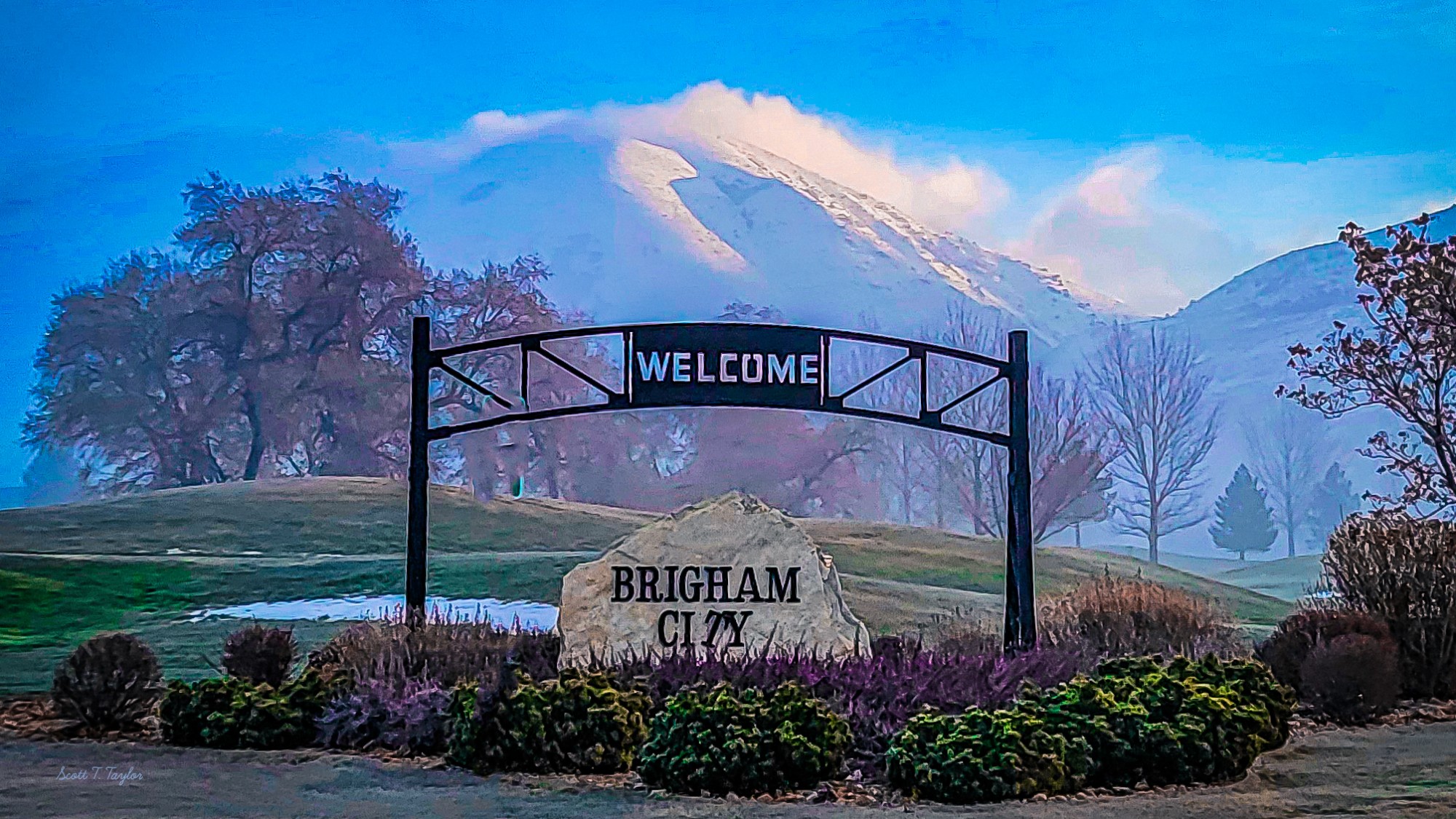 Entering Brigham City Utah,  you're met with this beautiful scenery. (Scott Taylor)...