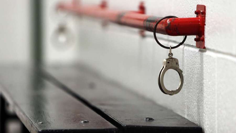 FILE — Handcuffs in a jail cell. FILE PHOTO (Ravell Call/Deseret News)...