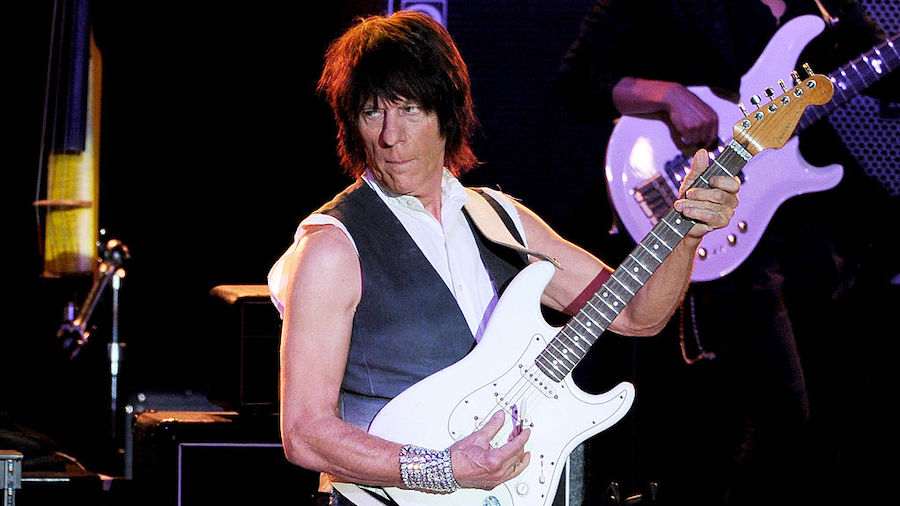 Musician Jeff Beck performs at the Greek Theatre on October 20, 2013 in Los Angeles, California. (P...
