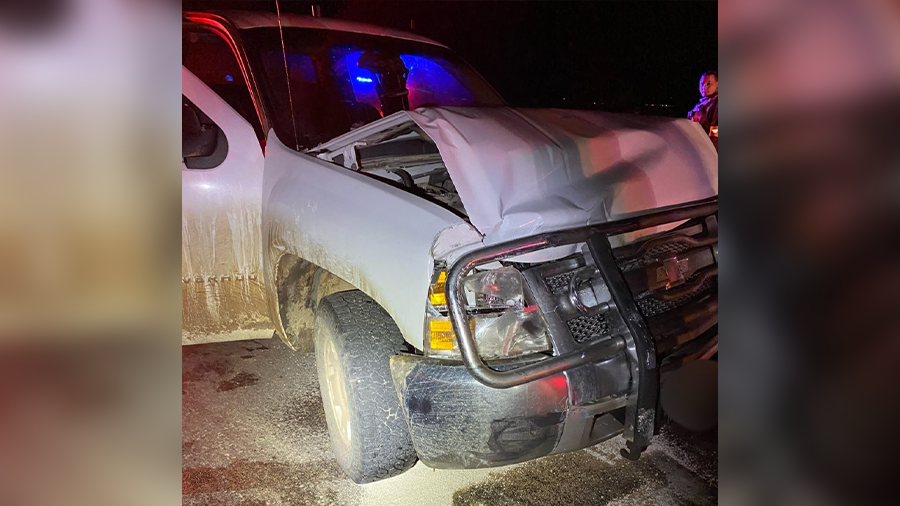 The crashed truck. (Utah Highway Patrol)...