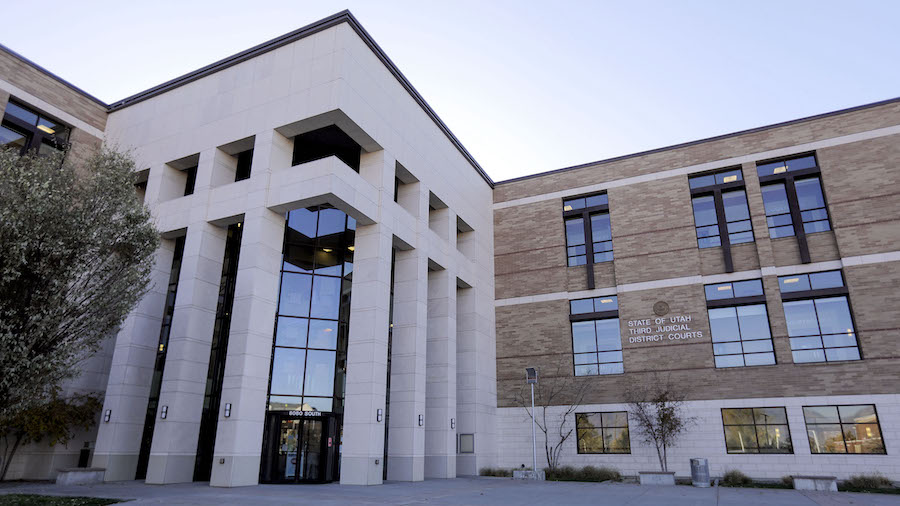 FILE: The 3rd District Courthouse in West Jordan is pictured on Thursday, Nov. 5, 2020. (Kristin Mu...