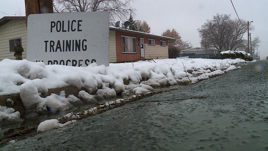 The Davis County home now being used by police for training. (KSL-TV)...