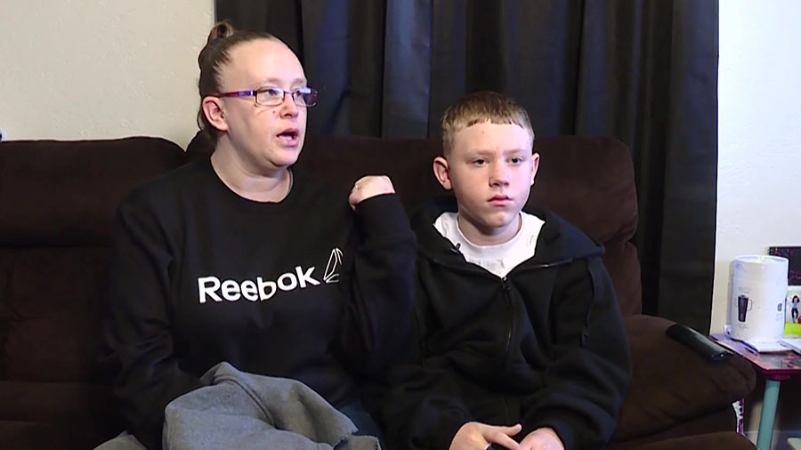 Stephanie Vazquez and her 15-year-old son Braxton speaking about his experience. (KSL-TV)...