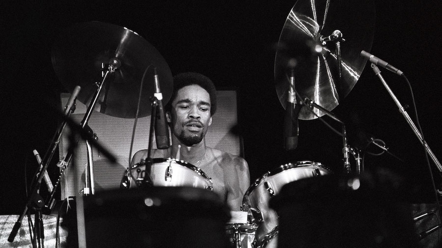 Earth, Wind & Fire drummer Fred White, seen here performing on stage in an undated photo, has died,...