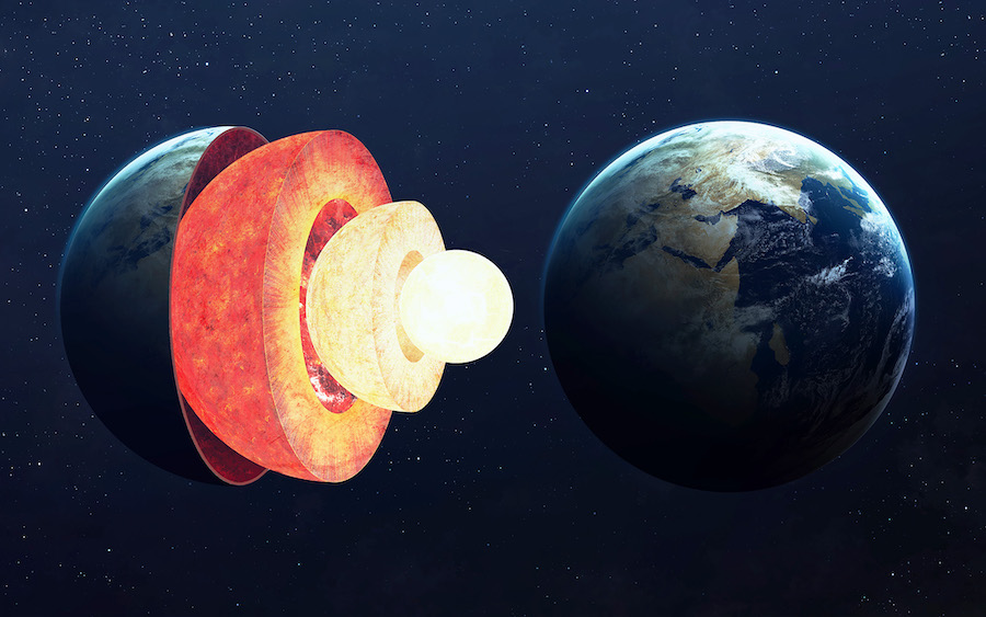 The rotation of Earth's core may have paused, scientists in China have suggested. (Adobe Stock via ...