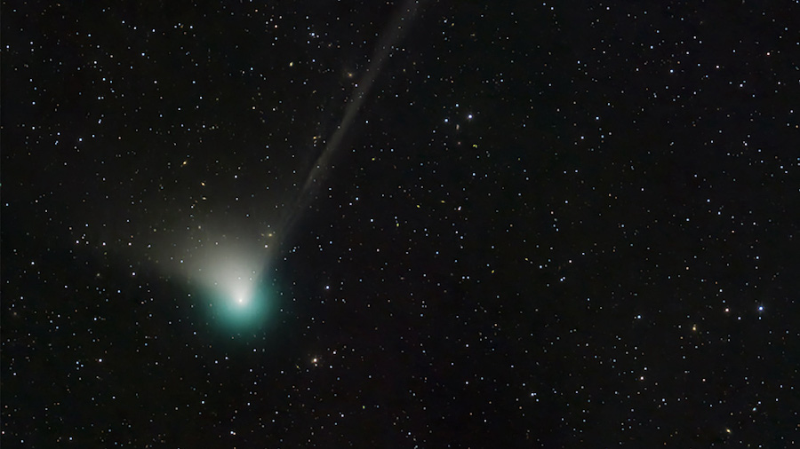 Comet C/2022 E3 (ZTF) was discovered by astronomers using the wide-field survey camera at the Zwick...