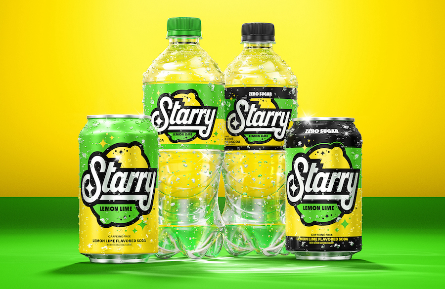 Starry, a new lemon-lime soda, is hitting store shelves this week. (Starry via CNN)...