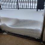 This is our patio when we opened the door this morning. In Eagle Mountain (Viewer submission)