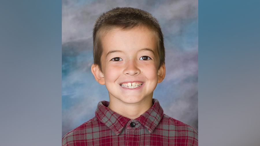 Dallin Cunningham, 8, who died from his injuries after falling off a slide at Rose Springs Elementa...