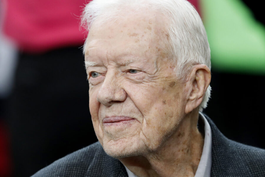 CORRECTS DATE OF CARTER CENTER'S STATEMENT TO FEB. 18, NOT FEB. 19 - FILE - Former President Jimmy ...