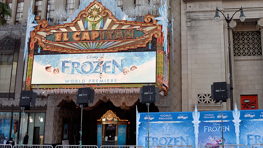 A general view of atmosphere the premiere of Walt Disney Animation Studios' "Frozen"at the El Capit...