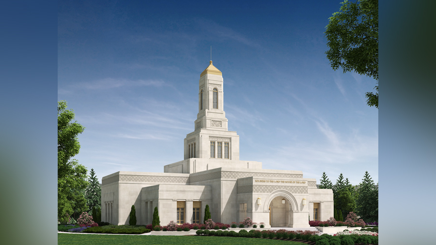 A rendering of the Helena Montana Temple. (Intellectual Reserve, Inc.)...