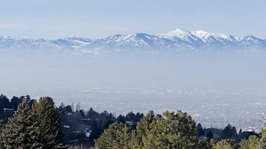 Inversion over Salt Lake City...