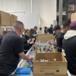 Jazz great Carlos Boozer joined more than 500 NBA volunteers to pack and organize food at Utah food banks on Friday, Feb. 17, 2023. (KSL TV)