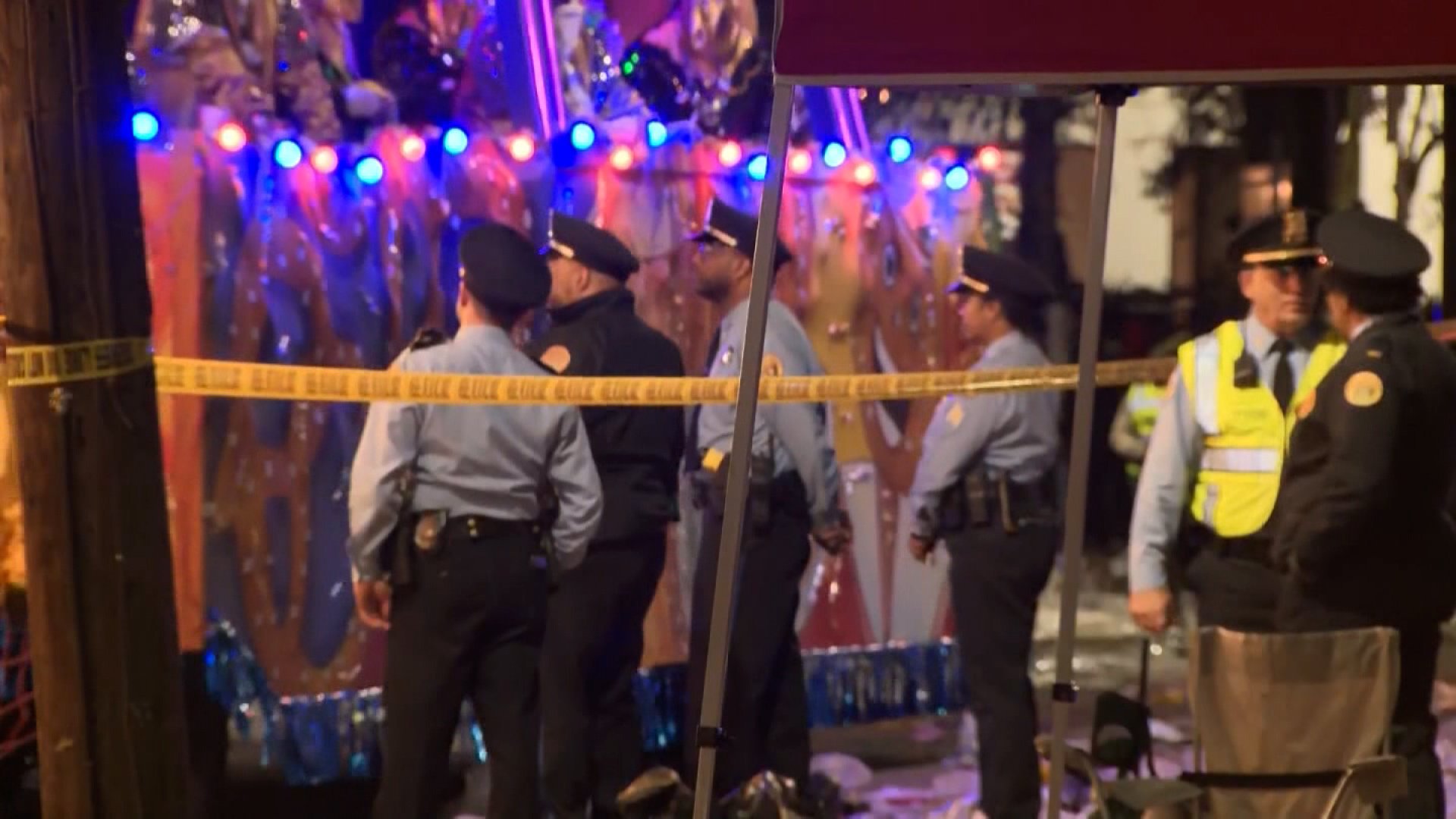 Police said five people were shot along a Mardi Gras parade route in New Orleans. A suspect is in c...