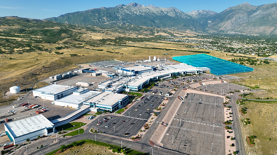 Plans of the new semiconductor manufacturing planet in Lehi, Utah. (Courtesy: Texas Instruments)...