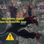 Pineview Reservoir map of areas to be cautious of. (Weber Fire District)