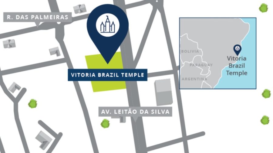 Map of Vitoria Brazil...