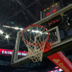 Basketball hoop at the Vivint Arena. (Jay Hancock/KSL TV)