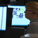 A dispatcher takes a call at the Weber Area Dispatch Center. (KSL TV)