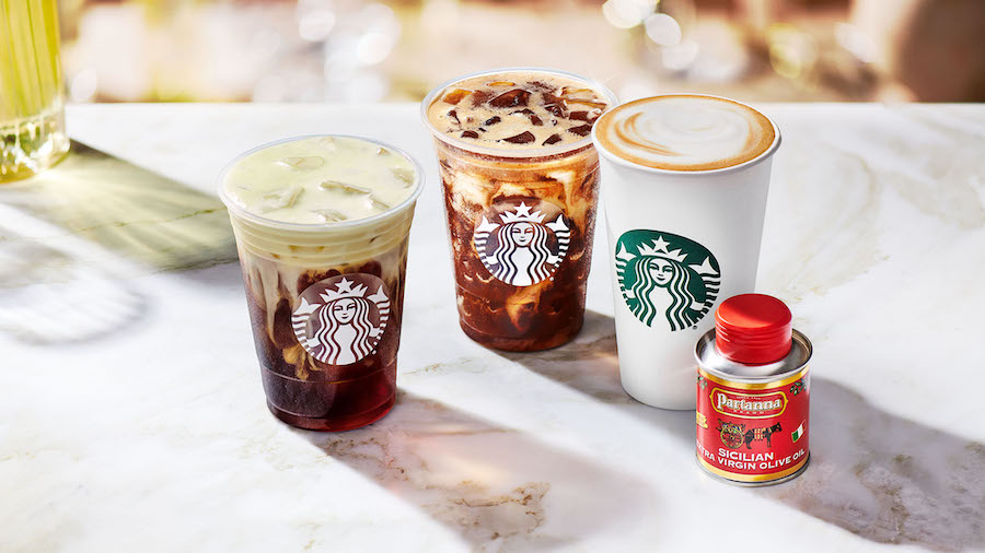 Starbucks Oleato drinks are made with extra virgin olive oil. (Courtesy: Starbucks via CNN)...