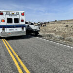 AirMed EMT's rushed to help a teenage boy who was ejected from a car in a rollover crash. (Juab County EMS Department)