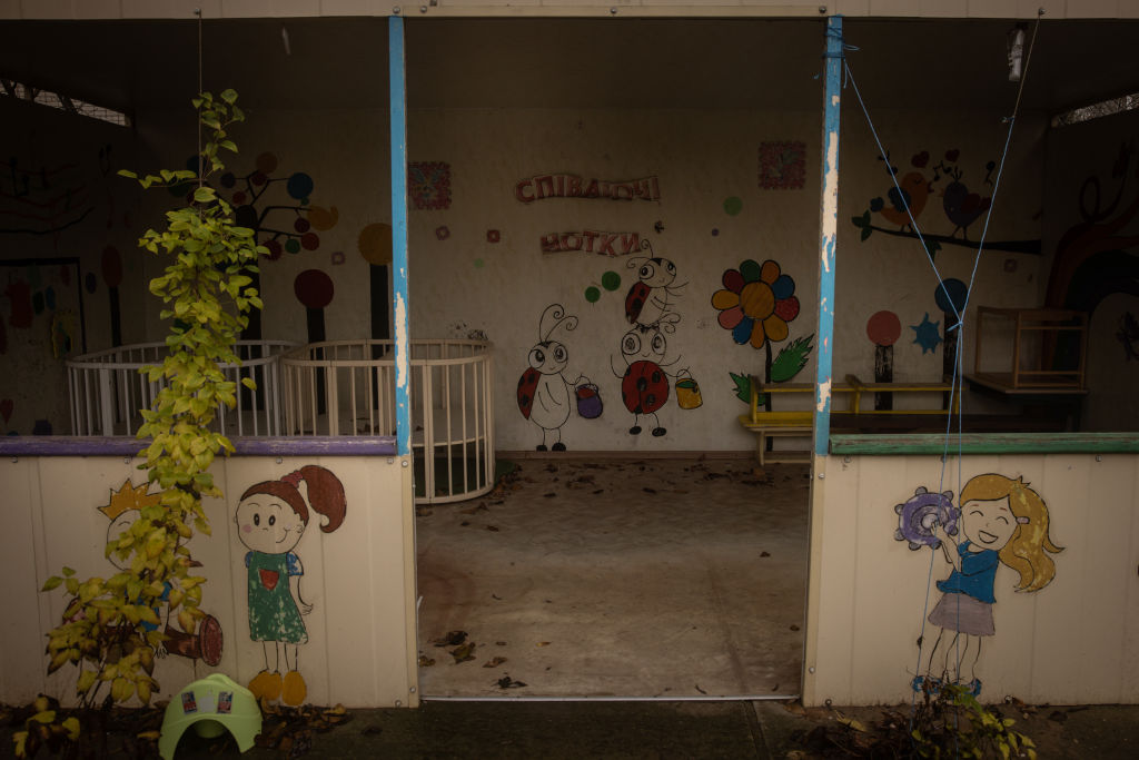 FILE: KHERSON, UKRAINE - NOVEMBER 27: The overgrown playground of the Kherson Children's house (orp...
