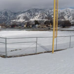 The covered snow baseball field. (Mike Anderson/KSL TV)