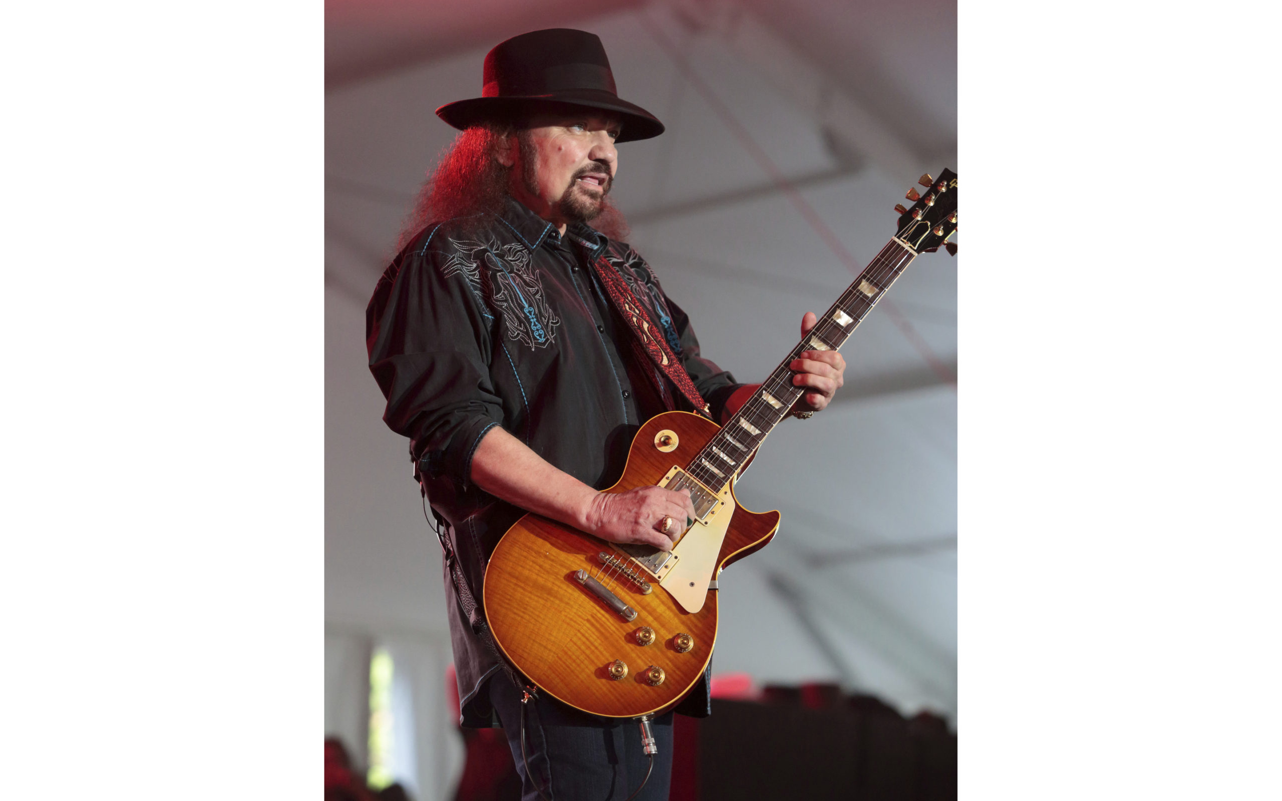 FILE - Gary Rossington of the band Lynyrd Skynyrd performs on Day 1 of the 2015 Big Barrel Country ...