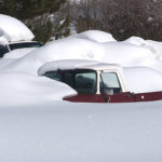A car buried in the snow. (KSLTV/Stuart Johnson)
