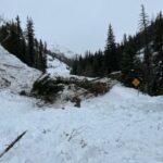 An avalanche blocking S.R. 31 in Huntington Canyon. (Emery County Sheriff's Office)