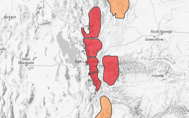 Avalanche dangers level is high for Utah's mountains on Friday, March 31, 2023. (Avalanche.org)...