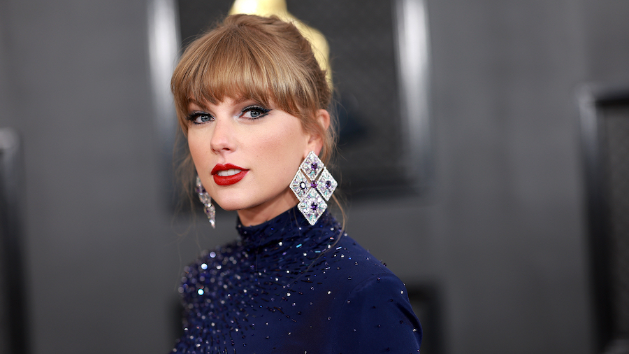 Taylor Swift, seen here attending the 65th GRAMMY Awards on February 5 in Los Angeles, is set to un...