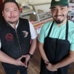 Brothers Christian and Jessie Rosas pose at Don Rafas tacos in Millcreek on Thursday. Their father, Jesus Rosas, said he is beginning to hand over the reins to his sons. (Jeffrey D. Allred/Deseret News)