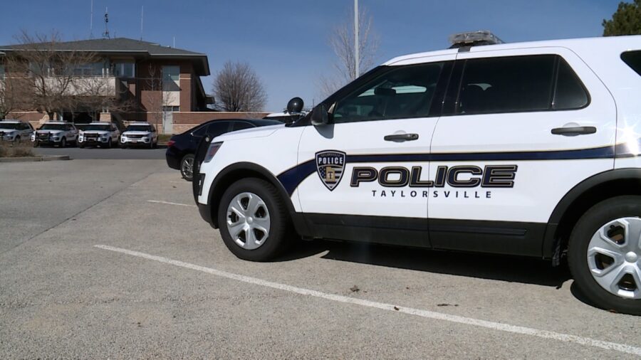 Taylorsville Police car (Ray Boone, KSL TV)...